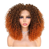 Peruca Curta Wig Cacheada Cabelo Orgânico Aspecto Natural