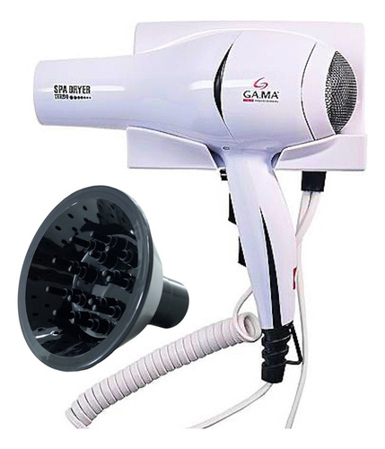 Secador De Cabelo Gama 2000w Suporte Parede Hotel Difusor