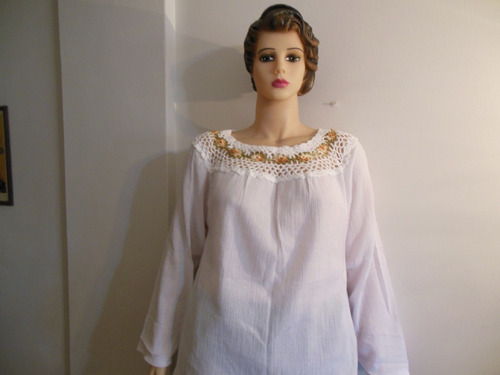 Blusa Con Bordados Al Croched