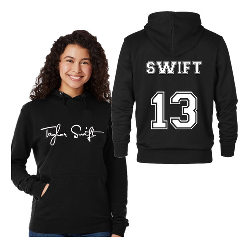 Buzo Canguro - Taylor Swift - Negro - Unisex - Hoodie 