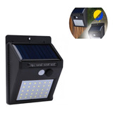 Lampara Led Panel Solar Exterior 30 Led Sensor Nocturno