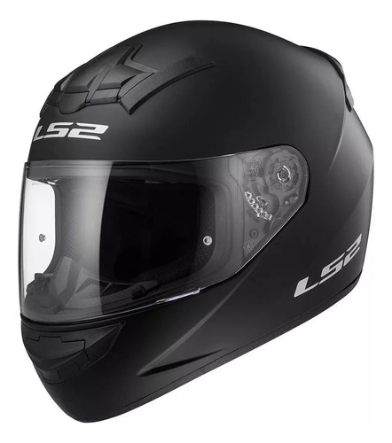 Casco Integral Moto Ls2 352 Rookie Solid Negro Mate