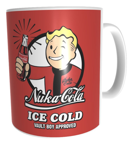 Taza  Fallout Vault Boy Nuka Cola Serie Calidad Premium