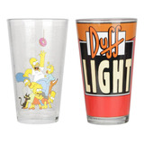 Set De Vasos Cerveceros Original Los Simpson Homero 2 Piezas