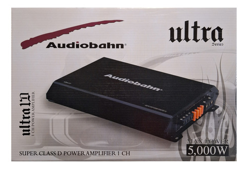 Amplificador Clase D Audiobahn Ultra1d 1 Canal 5000w