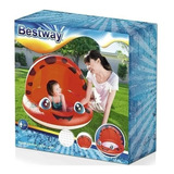 Piscina Ladybug Para Niños Bestway De 26 Litros, Color Rojo