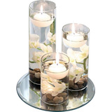 Kit 30 Velas Flutuantes Meia Bola Decoração Casamento