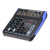 Mezcladora Mixer Audio 6 Canales 16 Efecto Steelpro Original