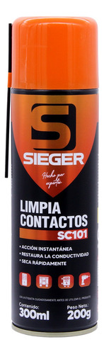 Limpia Contacto Eléctricos Y Electrónicos Sc101 300ml Sieger