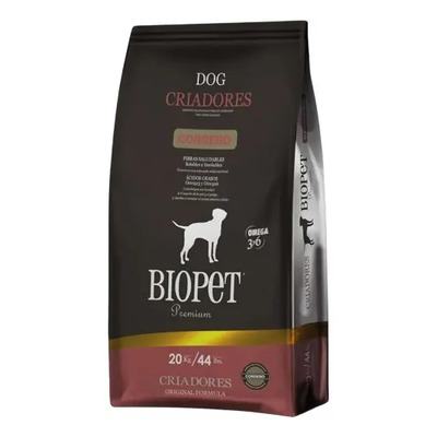 Alimento Seco Para Perro Adulto Biopet Criadores Cordero 20kg | Envío gratis