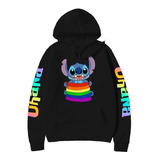 Moletom Blusa Lilo & Stitch Lgbt Pride Stitch Bandeira 1078