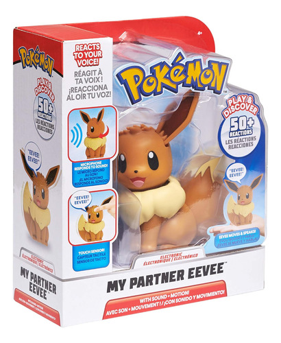 Meu Parceiro Pokémon Eevee Som Touch Toque Interativo Sunny