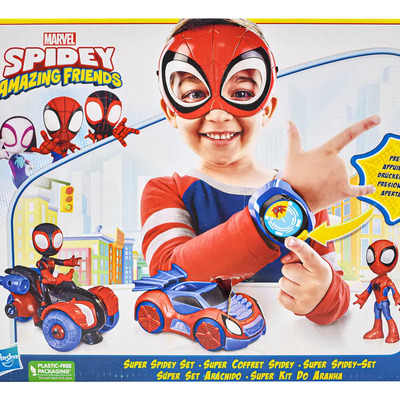 Marvel Spidey Amazing Friends Super Set Aracnido Hasbro Cd | Meses sin interés