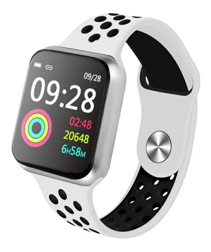 Smartwatch Relógio Inteligente Smart Bracelete Monitor F8 Cor Da Caixa Prateado Cor Da Pulseira Branco Cor Do Bisel Prateado