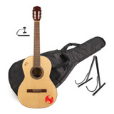 Guitarra Clasica Criolla  Gracia Aa + Soporte + Funda + Capo