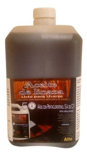 Aceite De Linaza Hervido Para Embellecer Maderas 1 Litro 
