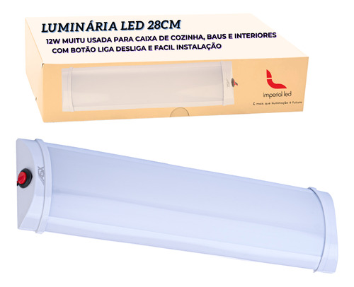 Luminária Lanterna Led Caminhão 12v24v Universal C/botão Asx