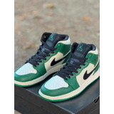 Jordan Retro 1 Verde Con Beige (26.5mx)