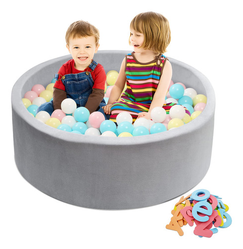 Ibwaae Piscina De Bolas De Espuma Para Ninos Y Bebes, Gris S