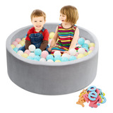 Ibwaae Piscina De Bolas De Espuma Para Ninos Y Bebes, Gris S