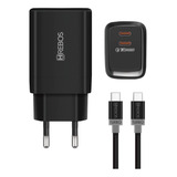 Carregador Compatível Motorola, Samsung Turbo 30w 2x Usb-c