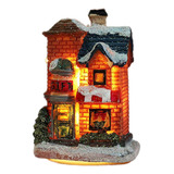 Decoración Navideña Iluminada Con Led, Casa En Miniatura, Pu