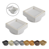 Kit 2 Ralo Oculto Invisível 10x10 Quadrado Piso Porcelanato