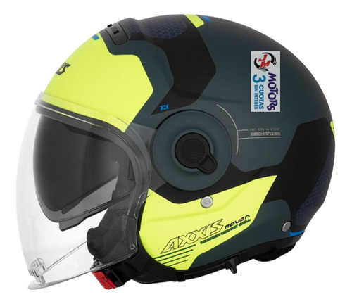 Jm Casco Moto Abierto Axxis Raven Sv Cypher D4 Doble Visor