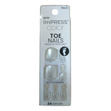 Kiss Unhas Autoc Impress Color P/pes Imt501 Lustre White