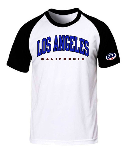 Los Angeles Californa Logo   Remera Spun Adulto/niño