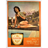 Cerveza Bavaria Costeña Aviso Publicitario De 1961 Color