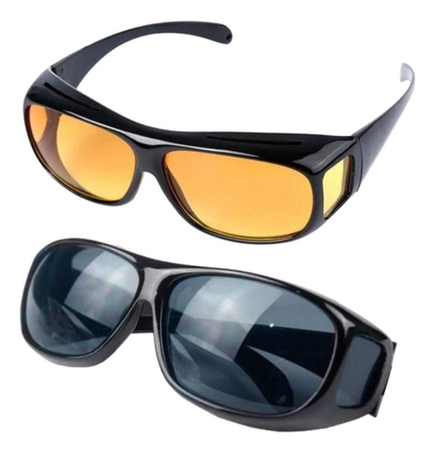 Juego 2 Gafas Lentes Hd Vision Filtro Uv Dia Noche Manejar