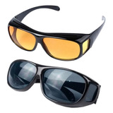 Juego 2 Gafas Lentes Hd Vision Filtro Uv Dia Noche Manejar