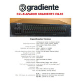 Catálogo / Folder : Equalizador Gradiente Eq-90 # Novo Okm.