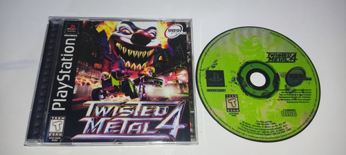 Twisted Metal 4 Playstation Patch Midia Prata!