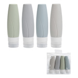 Kit Botellas De Silicona For Viaje - 4 Pack Tamaño De Viajed