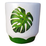 Vaso Cerâmica Costela De Adão P/ Pote 6 Para Suculentas Nº2