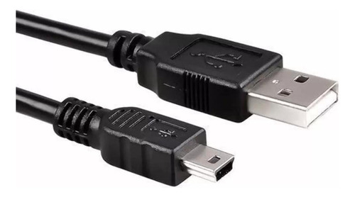 Cable Usb Para Mini Usb De 5 Pines 2.0, 3,0 Metros, Hasta 480 Mbps, Color Negro