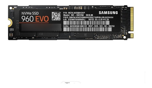 Disco Samsung Ssd 960 Evo Nvme M.2 250gb