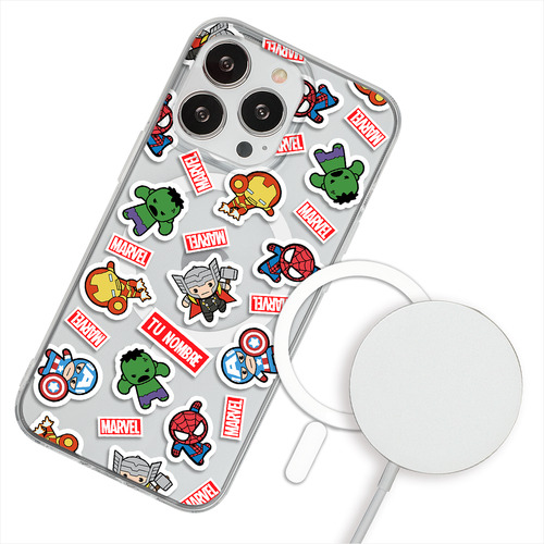 Funda Para iPhone Magsafe  Marvel Personalizado Superhéroe