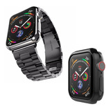 Combo Correa Eslabones D Lujo + Case Tpu Para Iwatch Serie 4