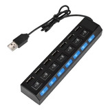 Hub 7 Puertos Usb 2.0 Con Teclas De Corte Individuales