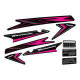 Kit Calcos Honda Xr 250 Tornado - Laminadas! Blk Pink