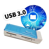 Lector De Memoria Micro Sd/sd Y Otras Usb 3.0 Portátil Kanji