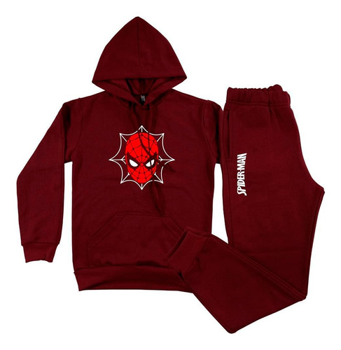 Conjunto De Frio Moletom Flanelado Infantil  Aranha