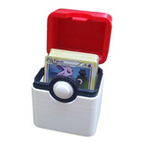 Deck Box Pokemon Pokeball Con Boton Pla Impresion Pixelados_