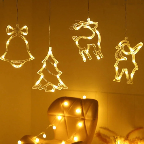 Luces De Navidad Figuras De Luz Led Navideñas Decoraciones 