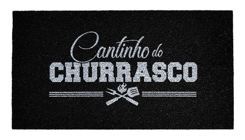 Tapete Capacho Vinil Super Print Para Churrasqueira - 40x75