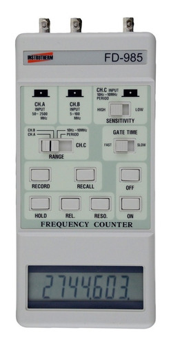 Frequencímetro Digital Portátil Mod Fd-985 Marca Instrutherm