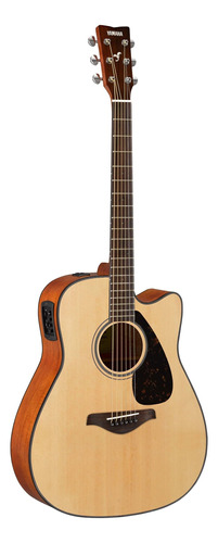 Guitarra Electroacústica Yamaha Fgx800c Para Diestros Natural Brillante